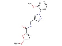 5-methoxy-N-{[1-(2-methoxyphenyl)-1H-pyrazol-4-yl]methyl}-2-furamide