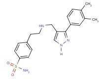 4-[2-({[3-(3,4-dimethylphenyl)-1H-pyrazol-4-yl]methyl}amino)ethyl]benzenesulfonamide