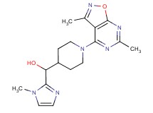 [1-(3,6-dimethylisoxazolo[5,4-d]pyrimidin-4-yl)piperidin-4-yl](1-methyl-1H-imidazol-2-yl)methanol