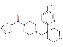 1-(2-furoyl)-4-{[4-(5-methyl-2-pyridinyl)-4-piperidinyl]methyl}piperazine dihydrochloride
