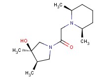 (3R*,4R*)-1-{[(2R*,6S*)-2,6-dimethylpiperidin-1-yl]acetyl}-3,4-dimethylpyrrolidin-3-ol