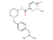 N-[1-(4-isobutylbenzyl)-3-piperidinyl]-1-methyl-6-oxo-1,6-dihydro-3-pyridazinecarboxamide