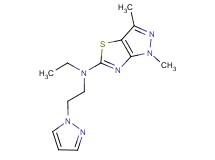 N-ethyl-1,3-dimethyl-N-[2-(1H-pyrazol-1-yl)ethyl]-1H-pyrazolo[3,4-d][1,3]thiazol-5-amine