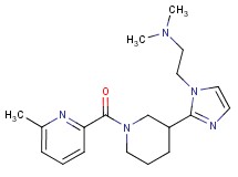 N,N-dimethyl-2-(2-{1-[(6-methyl-2-pyridinyl)carbonyl]-3-piperidinyl}-1H-imidazol-1-yl)ethanamine