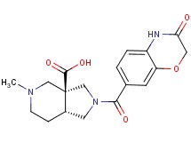 (3aS*,7aR*)-5-methyl-2-[(3-oxo-3,4-dihydro-2H-1,4-benzoxazin-7-yl)carbonyl]octahydro-3aH-pyrrolo[3,4-c]pyridine-3a-carboxylic acid