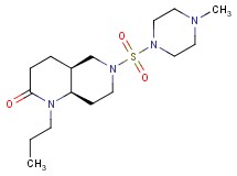 (4aS*,8aR*)-6-[(4-methylpiperazin-1-yl)sulfonyl]-1-propyloctahydro-1,6-naphthyridin-2(1H)-one