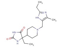 5-ethyl-5-{1-[(2-ethyl-4-methyl-1H-imidazol-5-yl)methyl]piperidin-4-yl}imidazolidine-2,4-dione