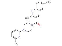2,6-dimethyl-3-{[4-(6-methyl-2-pyridinyl)-1-piperazinyl]carbonyl}quinoline bis(trifluoroacetate)
