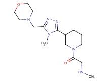 N-methyl-2-{3-[4-methyl-5-(4-morpholinylmethyl)-4H-1,2,4-triazol-3-yl]-1-piperidinyl}-2-oxoethanamine dihydrochloride