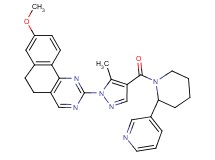 8-methoxy-2-(5-methyl-4-{[2-(3-pyridinyl)-1-piperidinyl]carbonyl}-1H-pyrazol-1-yl)-5,6-dihydrobenzo[h]quinazoline