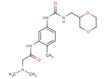 N~1~-[5-({[(1,4-dioxan-2-ylmethyl)amino]carbonyl}amino)-2-methylphenyl]-N~2~,N~2~-dimethylglycinamide