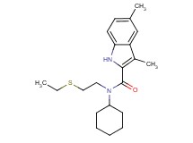 N-cyclohexyl-N-[2-(ethylthio)ethyl]-3,5-dimethyl-1H-indole-2-carboxamide