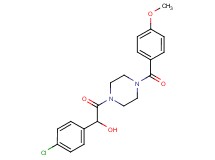 1-(4-chlorophenyl)-2-[4-(4-methoxybenzoyl)-1-piperazinyl]-2-oxoethanol