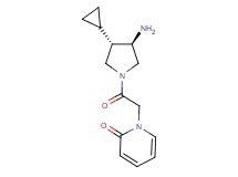 1-{2-[(3R*,4S*)-3-amino-4-cyclopropyl-1-pyrrolidinyl]-2-oxoethyl}-2(1H)-pyridinone