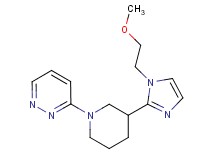 3-{3-[1-(2-methoxyethyl)-1H-imidazol-2-yl]-1-piperidinyl}pyridazine