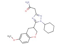 2-[1-cyclohexyl-5-(6-methoxy-3,4-dihydro-2H-chromen-3-yl)-1H-1,2,4-triazol-3-yl]acetamide