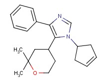 1-cyclopent-3-en-1-yl-5-(2,2-dimethyltetrahydro-2H-pyran-4-yl)-4-phenyl-1H-imidazole