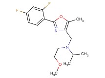 N-{[2-(2,4-difluorophenyl)-5-methyl-1,3-oxazol-4-yl]methyl}-N-(2-methoxyethyl)-2-propanamine