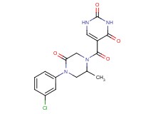 5-{[4-(3-chlorophenyl)-2-methyl-5-oxo-1-piperazinyl]carbonyl}-2,4(1H,3H)-pyrimidinedione