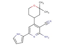 2-amino-4-(2,2-dimethyltetrahydro-2H-pyran-4-yl)-6-(1H-pyrrol-2-yl)nicotinonitrile