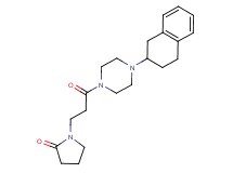 1-{3-oxo-3-[4-(1,2,3,4-tetrahydro-2-naphthalenyl)-1-piperazinyl]propyl}-2-pyrrolidinone