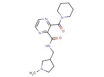 N-[(1-methylpyrrolidin-3-yl)methyl]-3-(piperidin-1-ylcarbonyl)pyrazine-2-carboxamide