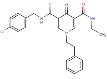 N-(4-chlorobenzyl)-N'-ethyl-4-oxo-1-(2-phenylethyl)-1,4-dihydro-3,5-pyridinedicarboxamide