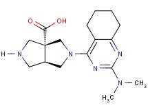 (3aR*,6aR*)-2-[2-(dimethylamino)-5,6,7,8-tetrahydro-4-quinazolinyl]hexahydropyrrolo[3,4-c]pyrrole-3a(1H)-carboxylic acid