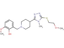 2-methoxy-6-[(4-{5-[(2-methoxyethyl)thio]-4-methyl-4H-1,2,4-triazol-3-yl}-1-piperidinyl)methyl]phenol