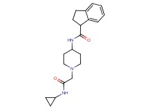 N-{1-[2-(cyclopropylamino)-2-oxoethyl]piperidin-4-yl}indane-1-carboxamide