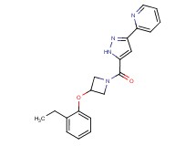 2-(5-{[3-(2-ethylphenoxy)azetidin-1-yl]carbonyl}-1H-pyrazol-3-yl)pyridine
