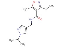 3-ethyl-N-[(1-isopropyl-1H-pyrazol-4-yl)methyl]-5-methyl-4-isoxazolecarboxamide