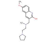 6-methoxy-3-({methyl[2-(1-pyrrolidinyl)ethyl]amino}methyl)-2-quinolinol