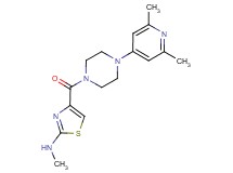 4-{[4-(2,6-dimethyl-4-pyridinyl)-1-piperazinyl]carbonyl}-N-methyl-1,3-thiazol-2-amine