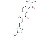 N~1~,N~1~,N~3~-trimethyl-N~3~-[2-(5-methyl-1,2,4-oxadiazol-3-yl)ethyl]-1,3-piperidinedicarboxamide