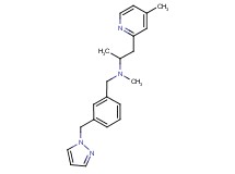 N-methyl-1-(4-methylpyridin-2-yl)-N-[3-(1H-pyrazol-1-ylmethyl)benzyl]propan-2-amine