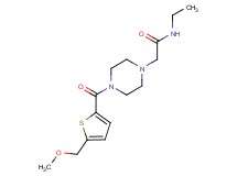 N-ethyl-2-(4-{[5-(methoxymethyl)-2-thienyl]carbonyl}-1-piperazinyl)acetamide
