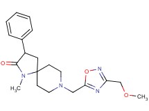 8-{[3-(methoxymethyl)-1,2,4-oxadiazol-5-yl]methyl}-1-methyl-3-phenyl-1,8-diazaspiro[4.5]decan-2-one
