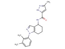 N-[1-(2,3-dimethylphenyl)-4,5,6,7-tetrahydro-1H-indazol-4-yl]-3-methyl-1H-pyrazole-5-carboxamide