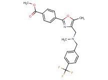 methyl 4-[5-methyl-4-({methyl[4-(trifluoromethyl)benzyl]amino}methyl)-1,3-oxazol-2-yl]benzoate