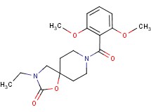8-(2,6-dimethoxybenzoyl)-3-ethyl-1-oxa-3,8-diazaspiro[4.5]decan-2-one