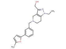 {1-ethyl-5-[3-(5-methyl-2-furyl)benzyl]-4,5,6,7-tetrahydro-1H-pyrazolo[4,3-c]pyridin-3-yl}methanol