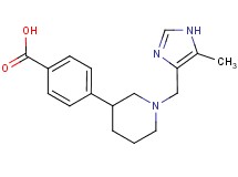 4-{1-[(5-methyl-1H-imidazol-4-yl)methyl]piperidin-3-yl}benzoic acid