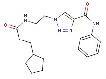 1-{2-[(3-cyclopentylpropanoyl)amino]ethyl}-N-phenyl-1H-1,2,3-triazole-4-carboxamide