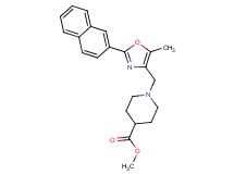 methyl 1-{[5-methyl-2-(2-naphthyl)-1,3-oxazol-4-yl]methyl}-4-piperidinecarboxylate