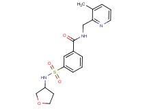 N-[(3-methylpyridin-2-yl)methyl]-3-[(tetrahydrofuran-3-ylamino)sulfonyl]benzamide