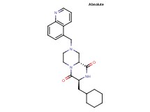 (3S,9aR)-3-(cyclohexylmethyl)-8-(5-quinolinylmethyl)tetrahydro-2H-pyrazino[1,2-a]pyrazine-1,4(3H,6H)-dione