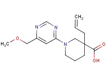 3-allyl-1-[6-(methoxymethyl)-4-pyrimidinyl]-3-piperidinecarboxylic acid