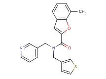 7-methyl-N-(pyridin-3-ylmethyl)-N-(3-thienylmethyl)-1-benzofuran-2-carboxamide