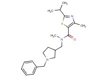 N-[(1-benzyl-3-pyrrolidinyl)methyl]-2-isopropyl-N,4-dimethyl-1,3-thiazole-5-carboxamide